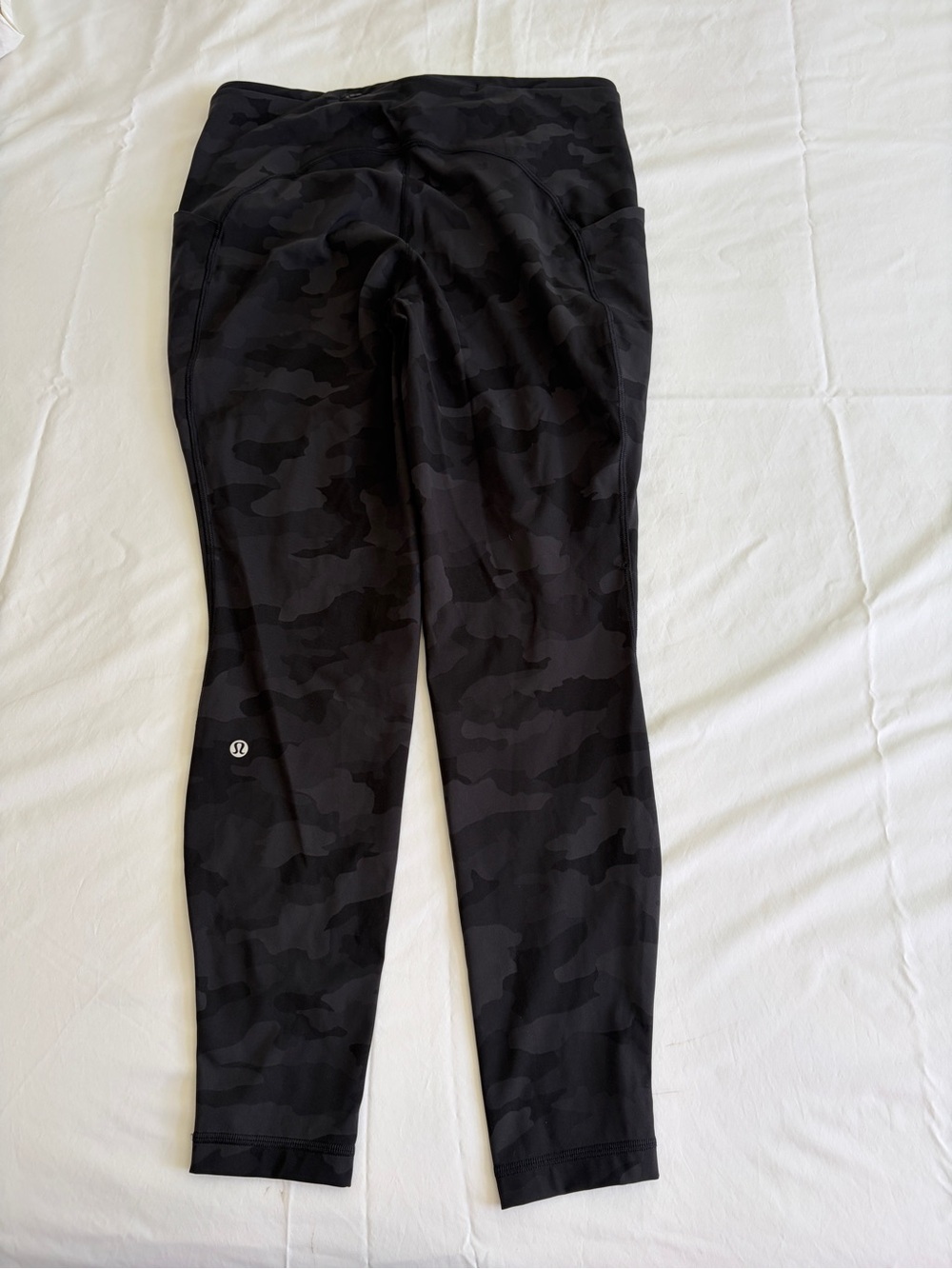 lululemon athletica Black Camo High-Rise Leggings with Side Pockets 28” Inseam